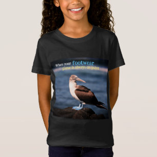 T-Shirt Porte à pieds bleus
