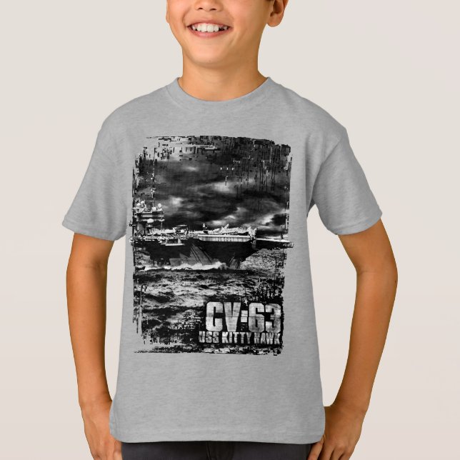T-shirt Porte-avions Kitty Hawk (Devant)