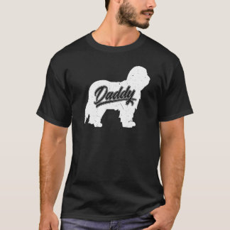 T-shirt Porté Collie Daddy Propriétaire Papa Pères De Port