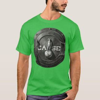 T-shirt Porte de boîte à fumée de tracteur à vapeur CASE