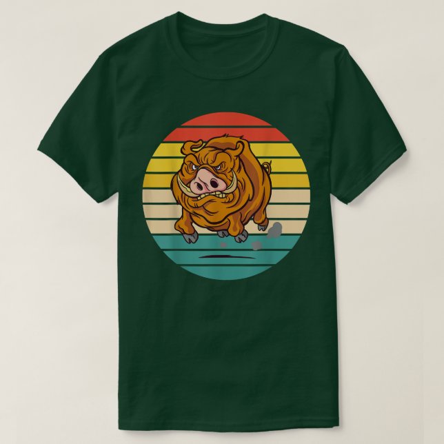 T-shirt Porte de cochon sauvage (Design devant)