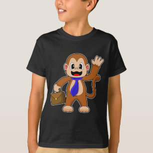T-shirt Porte-documents Monkey Businessman