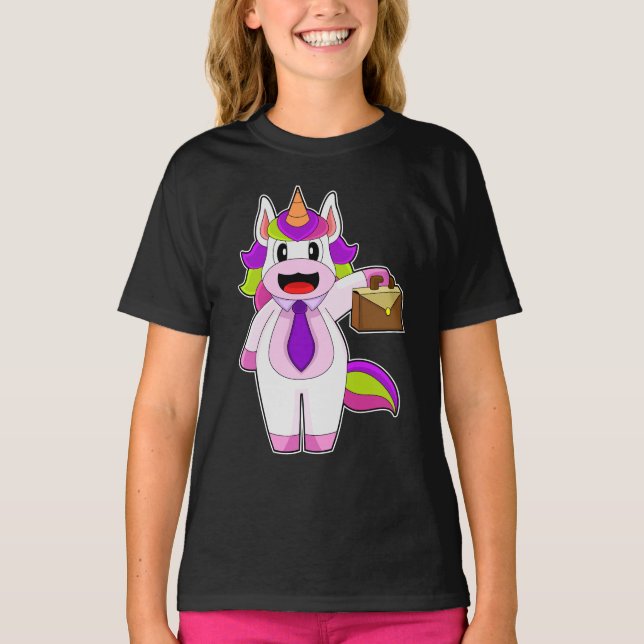 T-shirt Porte-documents Unicorn Business (Devant)