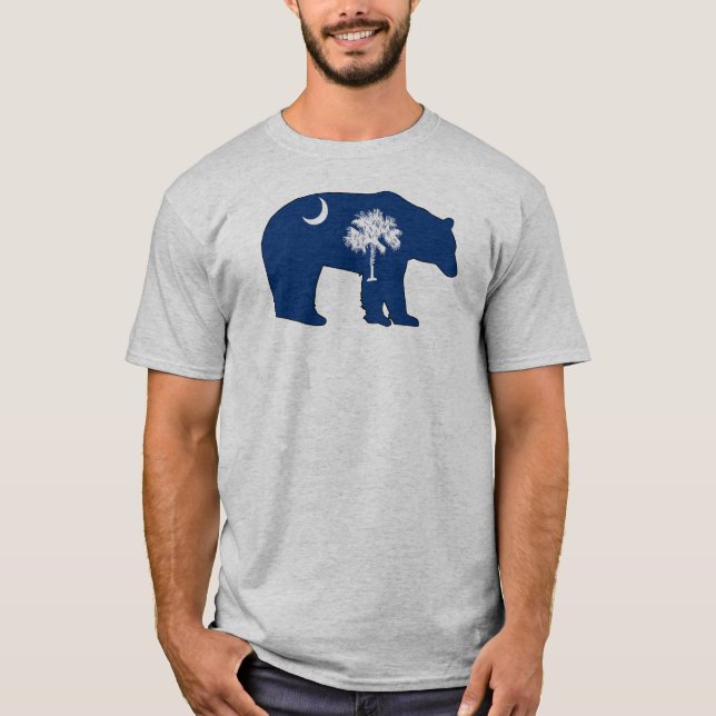 T-shirt Porte-drapeau de Caroline du Sud (Devant)