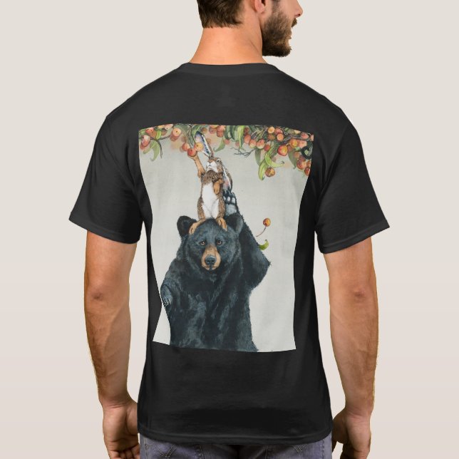 T-shirt Porte-lapins Vêtements avec logo (Dos)