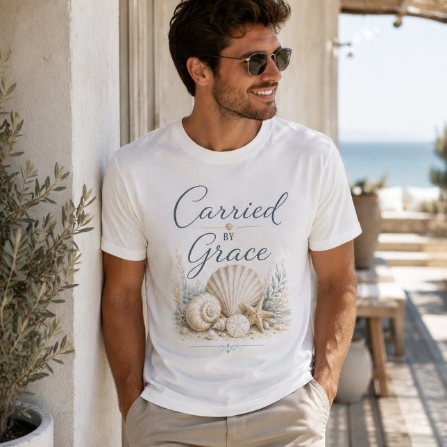 T-shirt Porté par la Grâce – Inspiration Côtière (Créateur téléchargé)