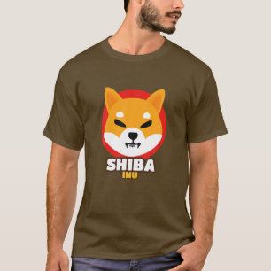 T-shirt Porte-pièce en cristal de cryptomonnaie Shiba Inu