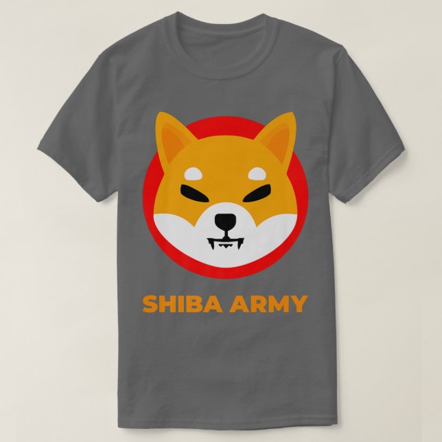 T-shirt Porte-pièce en cristal de cryptomonnaie Shiba Inu  (Design devant)