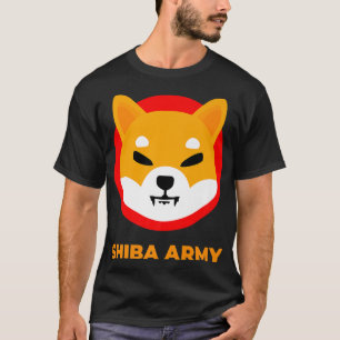 T-shirt Porte-pièce en cristal de cryptomonnaie Shiba Inu