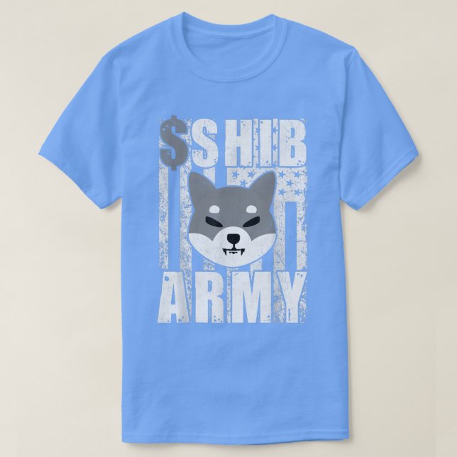 T-shirt Porte-pièce en cristal de cryptomonnaie Shiba Inu  (Design devant)