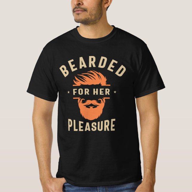 T-shirt Portée pour Son Plaisir Drôle Humour Beard (Devant)