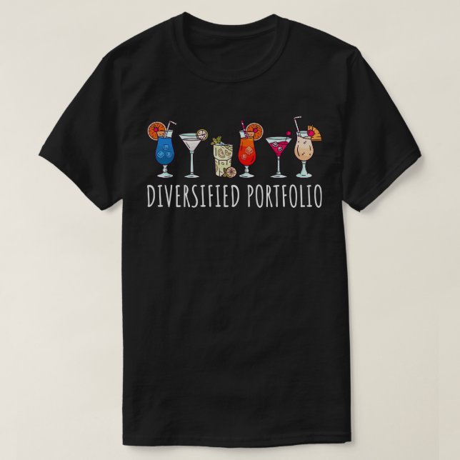 T-shirt Portefeuille diversifié de l'amoureux (Design devant)