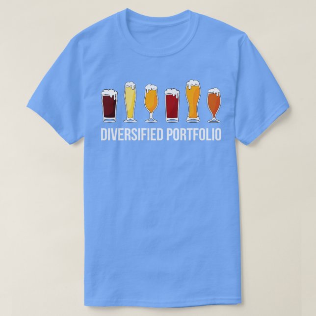 T-shirt Portefeuille diversifié I de la bière (Design devant)
