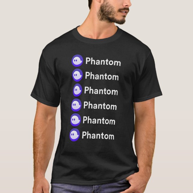 T-shirt Portefeuille Phantom Nft Et Crypto Sur Solana Net (Devant)