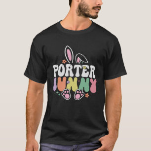 T-shirt Porter Bunny Fête de Pâques Rabin Super Famille Ma