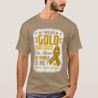 T-shirt Porter De L'Or Pour Quelqu'Un Signifie Le Cancer M
