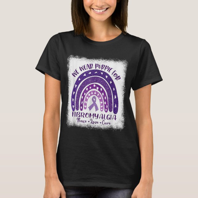 T-shirt Porter En Mai Violet Fibromyalgie Gnome De Sensibi (Devant)