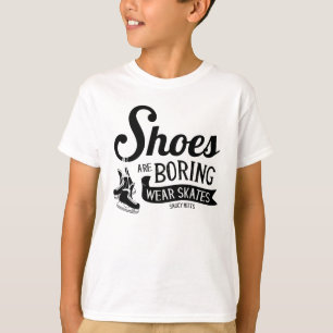 T-shirt Porter Hockey Patins Chaussures sont ennuyeux jeun