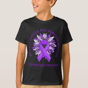 T-shirt Porter la fibromyalgie violette Sensibilisation To