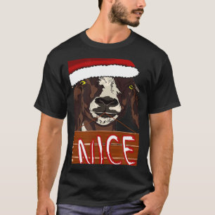 T-shirt Porter le chapeau de Père Noël Symbole Chèvre de N