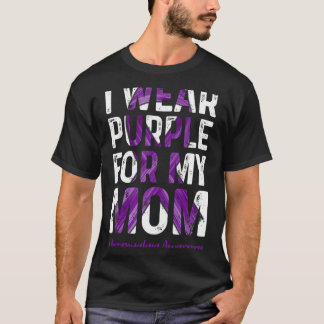 T-shirt Porter le violet pour ma mère - Sensibilisation à