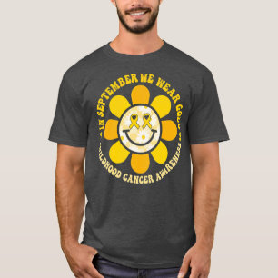 T-shirt Porter Or Enfance Cancer Sensibilisation Guerrier