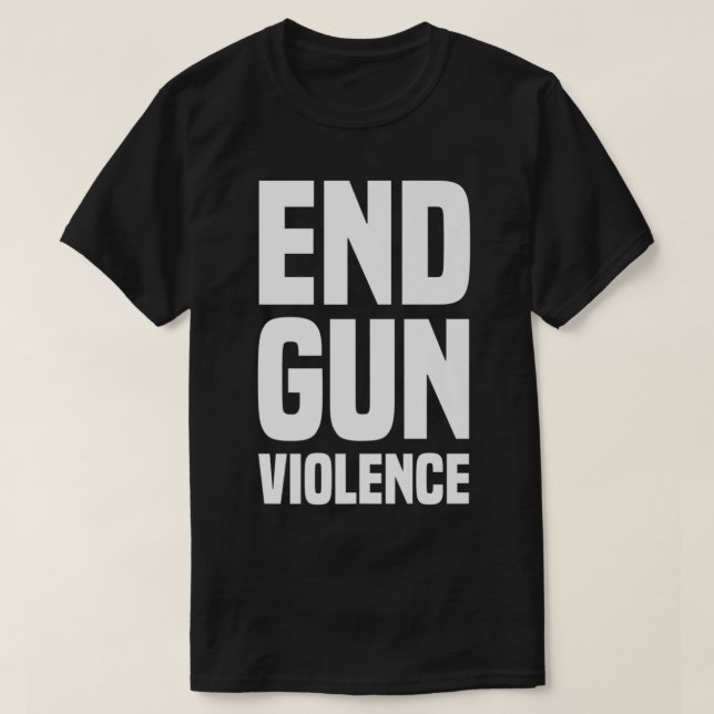 T-shirt Porter Orange End Gun Violence Premium (Design devant)
