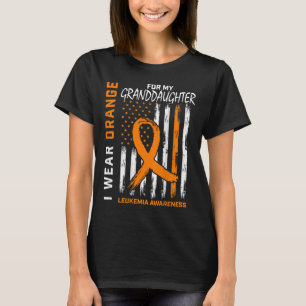 T-shirt Porter Orange petite-fille Leukemia Sensibilisatio