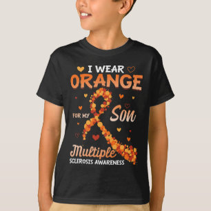T-shirt Porter Orange Pour Mon Fils Sclérose En Plaques