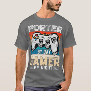 T-shirt Porter par joueur de jour par vidéo de nuit fans R
