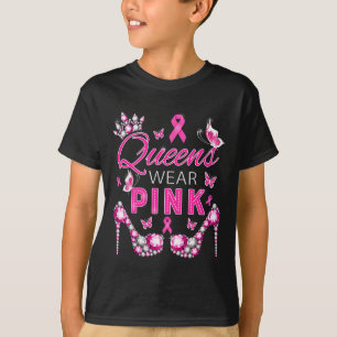 T-shirt Porter Pink Breast Cancer Sensibilisation Soutien