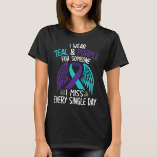 T-shirt Porter Turquoise &amp ; Violet Pour Quelqu'Un Qui 