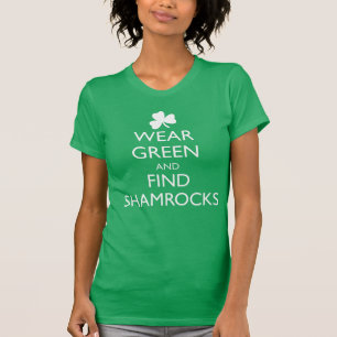 T-SHIRT PORTER VERT ET TROUVER SHAMROCK