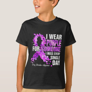 T-shirt Porter Violet Pour Quelqu'Un Que Je Manque De Drog