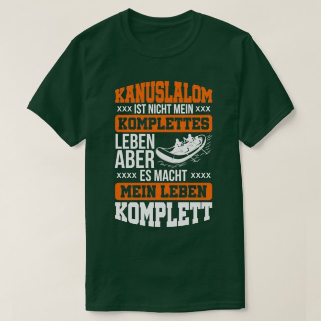 T-shirt Portes de slalom canot Kayak Sport (Design devant)