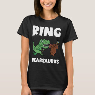 T-shirt Porteur de bague drôle Sécurité Ours Dino Mariage