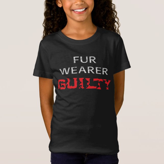 T-Shirt Porteur de fourrure coupable (Devant)