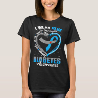 T-shirt Portez du bleu pour la sensibilisation au diabète