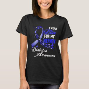 T-shirt Portez du bleu pour mon neveu T1d sensibilisation