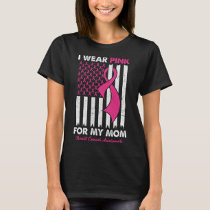 T-shirt Portez du rose pour ma mère, sensibilisation au ca