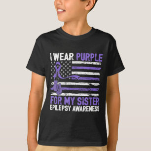 T-shirt Portez du violet pour la guerrière de la sensibili