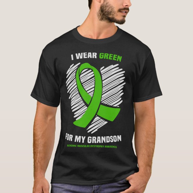 T-shirt Portez Green Grandson Duchenne Dystrophie musculai (Devant)