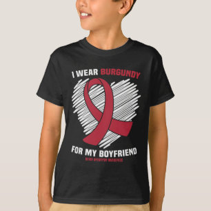 T-shirt Portez La Bourgogne Pour Mon Petit Ami Cerveau Ane