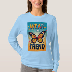 T-shirt Portez la Tendance : Typographie Colorée qui Dégou
