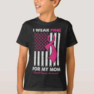 T-shirt Portez Le Rose Pour Ma Mère Le Cancer Du Sein Sens