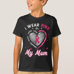 T-shirt Portez Le Rose Pour Ma Mère Sensibilisation Au Can