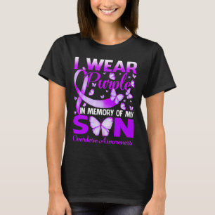 T-shirt Portez Le Violet En Mémoire Pour Mon Fils Adjudica
