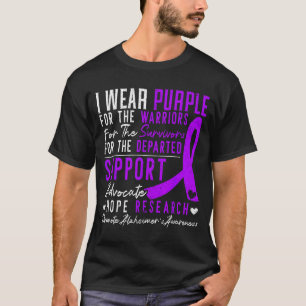 T-shirt Portez le violet pour la maladie d'Alzheimer et la