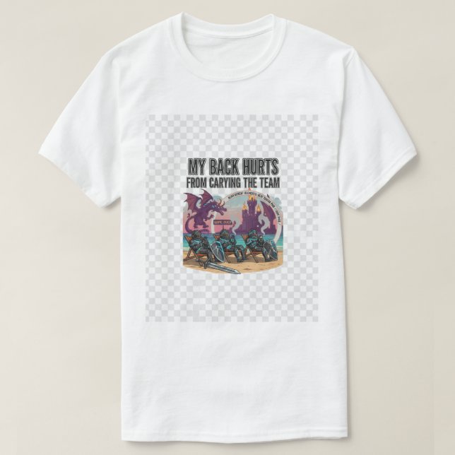 T-shirt Portez l'équipe (Design devant)