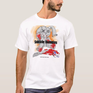 T-shirt Portez les lapins de suicide de groupe de rock de